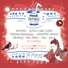 Festival Domingo en Casa 2020. Een project van Grafisch ontwerp y Traditionele illustratie van Chío Barra - 15.04.2020
