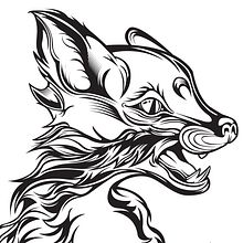 Simão Pires -  Moon fox with  skull. Digital Drawing project by Simão Pires - 04.14.2021