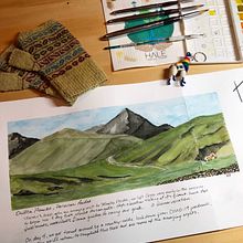 Watercolor Travel Journal course with Alicia Aradilla. Watercolor Painting project by Irene Van Hooft - 04.14.2021