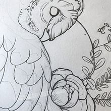 Owl tattoo design. Sketchbook, and Tattoo Design project by Jenny Rae - 04.12.2021
