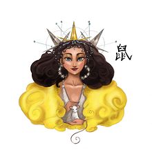 Mujeres del Zodiaco Chino. Digital Illustration project by Andrea Arbeteta - 04.14.2021