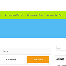 Mi Proyecto del curso: Creación de membership sites con WordPress. Un progetto di E-commerce di Patrizia Calabrò - 14.04.2021