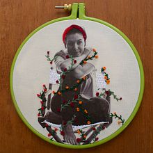 Mi Proyecto del curso: Bordado en fotografías sobre tela. Embroider, Creativit, Photograph, Photomontage, and Color Theor project by Adri Zanoello Pereira - 04.14.2021