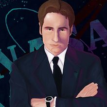 Fox Mulder - XFiles. Portrait Drawing, Digital Illustration, and Digital Painting project by Paula Gutiérrez C. - 10.21.2020