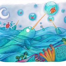 My project in Watercolor Techniques for Dreamlike Illustrations course. Children's Illustration project by Cathy Spee Cathy - 04.14.2021