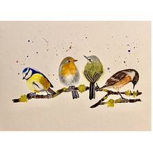 Mein Kursprojekt: Illustriere Vögel mit expressiven Aquarelltechniken. Watercolor Painting project by sabine.hobbie - 04.30.2021