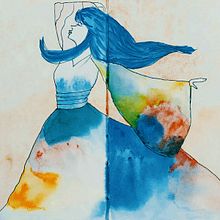 MarArtesOficial - Resenha aprendiz - Moda vintage . Un progetto di Disegno, Disegno a matita, Disegno artistico, Pittura, Pittura acrilica, Pittura ad acquerello e Pittura gouache di MarArtesOficial - 16.03.2021