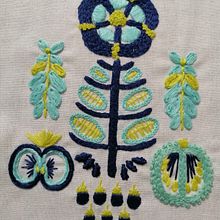 Mi Proyecto del curso: Teoría del color para proyectos textiles. Embroider project by Adela V - 04.28.2021