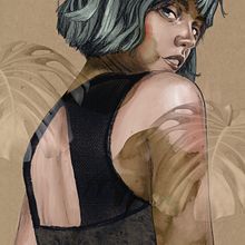 Mi Proyecto del curso: Retrato ilustrado con Procreate. Un progetto di Illustrazione digitale di Gemma Perez - 15.04.2021