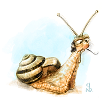 Whiskered snail. Un proyecto de Animación y Diseño de personajes de Nikolay Sitnikov - 15.04.2021