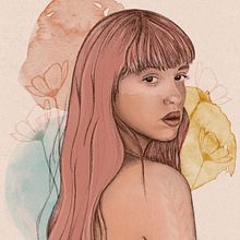 Meu projeto do curso: Retrato Ilustrado com Procreate. Un proyecto de Dibujo digital de ANDREA PICCOLO - 27.01.2021