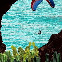 Parachuting - Collage. Een project van Collage, Fotografische compositie y Grafisch ontwerp van Emilia Nudelman - 20.10.2020