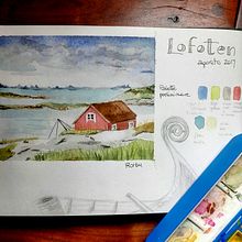 Il mio progetto del corso: Isole Lofoten. Watercolor Painting project by Annalisa Dione - 04.15.2021