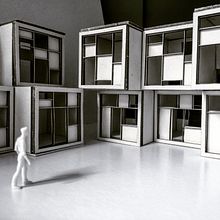 Habitational Cubes. ArchVIZ project by Ana Cação - 04.15.2021