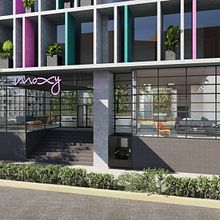 Hotel Moxy. 3D, Architecture, and Digital Architecture project by Coriot CG - 04.15.2021