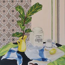 Coffee table  Ein Projekt aus dem Bereich Malerei mit Acr, l und Zeichnung von Anja Stolz - 15.04.2021