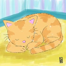 Cat Sleeping. Un progetto di Illustrazione infantile e Disegno di Ernest Jan Vincent Munoz - 10.03.2018