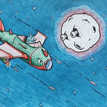 Sky bass. Un projet de Illustration traditionnelle de Gokhan Solak - 04.10.2020