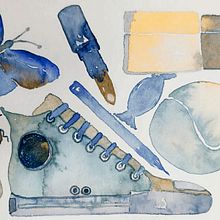 MarArtesOficial - Resenha ilustrada - aquarela aprendiz . Drawing, Pencil Drawing, Artistic Drawing, Painting, Acr, lic Painting, Watercolor Painting, and Gouache Painting project by MarArtesOficial - 04.14.2021