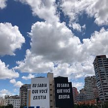 EU SABIA QUE VOCÊ EXISTIA. Street Art, and Fine Arts project by Felipe Morozini - 04.16.2021