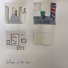 Mein Kursprojekt: where is the love in modern offices?. Traditional illustration, Stor, and telling project by Leonie Rudolf - 01.03.2021
