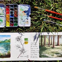 Mi Proyecto de viaje en acuarela: Puerto Octay, Chile. Un progetto di Pittura, Pittura ad acquerello e Sketchbook di Luis Félix - 16.04.2021