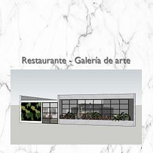 Restaurante - Galería de arte. Projekt z dziedziny Architektura wnętrz użytkownika Emmanuel Ruiz García - 16.04.2021