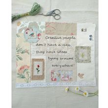 Collage textil con texto. Un proyecto de Costura y Creatividad de Sara Martí Bover - 17.04.2021