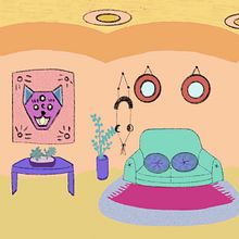 3 ilustraciones equirectangulares (360º ). Traditional illustration project by Daniela Carrasco Cursach - 04.16.2021