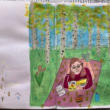 Reading Outside: final project . Drawing project by lacy_lee - 04.16.2021