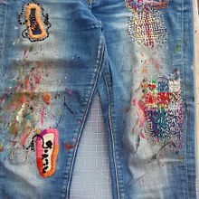 Mi Proyecto del curso: Bordado: reparación de prendas. Embroider, Upc, and cling project by Isabel Cristina Rengifo T. - 04.16.2021