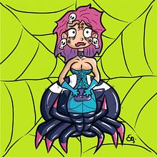 Lola la araña . Un proyecto de Dibujo y Dibujo a lápiz de Enrique Cataldo - 17.04.2021