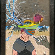 Inhale - 2011. Acr, and lic Painting project by Chris DeCesare - 02.20.2011
