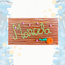 Mi Proyecto del curso: Bordado sobre madera. Embroider project by Yolanda Molano - 09.14.2020