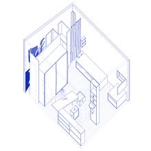 Mi Proyecto del curso: Introducción al dibujo arquitectónico en AutoCAD. Architecture project by estudio_kimi - 04.17.2021