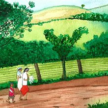 Para onde caminham? . Watercolor Painting project by Míriam Santini de Abreu - 04.27.2021