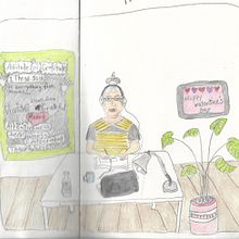 My project in Exploratory Sketchbook: Find Your Drawing Style course. Sketchbook project by Virginia Ferguson - 04.17.2021
