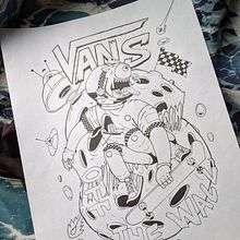 Vans China (Replica) Ein Projekt aus dem Bereich Zeichnung von Leonardo Daniel Jasso Medina - 17.04.2021