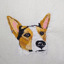 Hand Embroidery Needle Painting of my dog. Projekt z dziedziny Craft,  Haft i  Sztuki piękne użytkownika Sanjana V Marathe - 17.04.2021