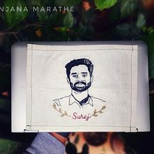 Hand Embroidered Portrait Project. Projekt z dziedziny Craft,  Haft,  Sztuki piękne i Portret użytkownika Sanjana V Marathe - 17.04.2021