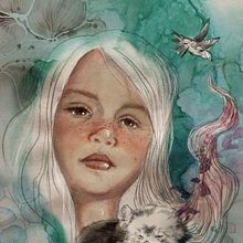 Il mio progetto del corso: Ritratto illustrato ad acquerello di mia figlia . % Maria Fontana tarafından hazırlanan Geleneksel illüstras, Ve on projesi - 04.17.2021