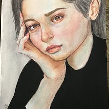 My project in Watercolor Portrait from a Photo course. Un progetto di Disegno di ritratti e Pittura ad acquerello di Nidia Mercado - 17.04.2021
