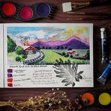 Mi Proyecto del curso: Cuaderno de viaje en acuarela. Naturalistic Illustration project by Génesis T. Villalobos - 04.18.2021