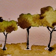 Mi Proyecto del curso:  Paisajes naturales en acuarela. Fine Arts project by Guillermo - 04.18.2021