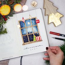 December bullet journal 2021. Projekt z dziedziny Trad, c, jna ilustracja, Malowanie akwarelą, Zarządzanie, Produkt i wność użytkownika Manon Pons - 18.04.2021