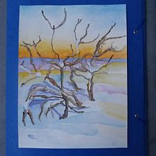 Nike - tree branch. Watercolor Painting project by Emanuela Marchetti - 04.18.2021