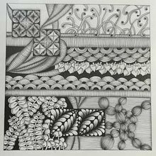 zentangle 1. Ink Illustration project by Alida Bernardi - 04.18.2021