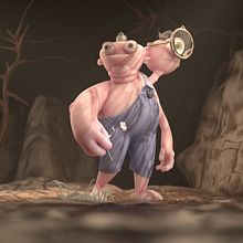 Pebeto, Timoti and Pargarita. 3D, and Traditional illustration project by Álvaro Marcos Garrote - 04.01.2021