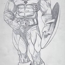 Este es mi proyecto del curso, he creado un Superhéroe, inspirado en mi mismo y el Capitán América, lo he llamado "PATRIOT EAGLE". Espero que os guste,.. Projekt z dziedziny Komiks użytkownika Alberto Montilla Pérez - 28.04.2021
