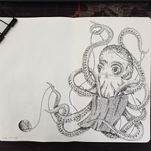 My project in Surrealistic Fineliner Illustration course. Un projet de Dessin de Diana Poell - 19.04.2021